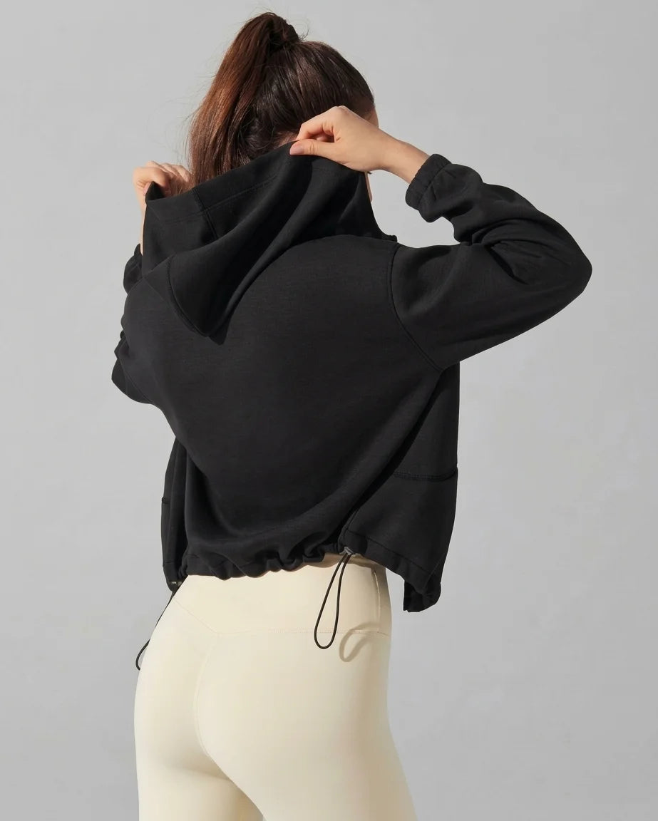 Alo Air Layer Kapuzenjacke mit Reißverschluss