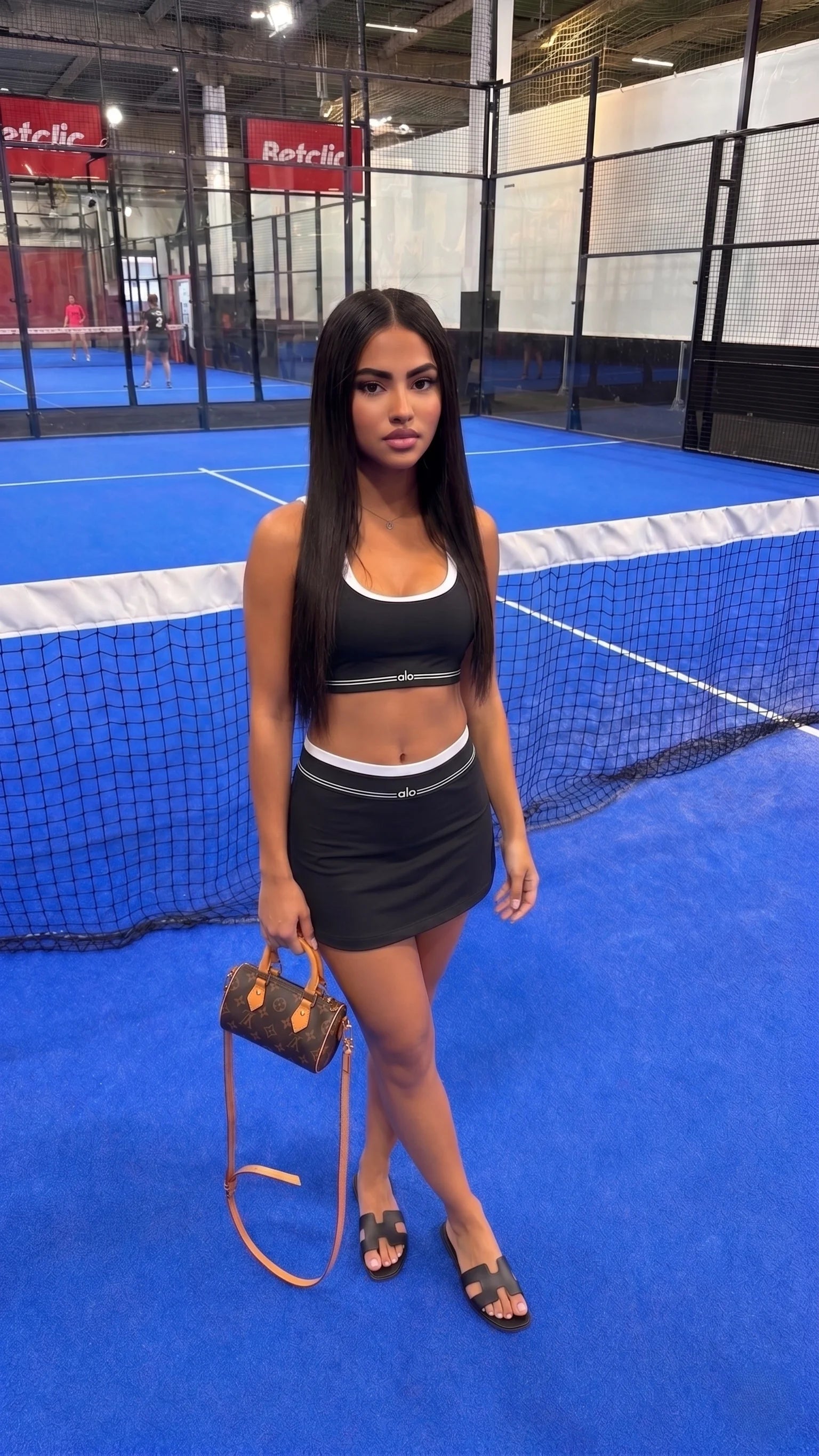 Alo Airbrush skirt and top set