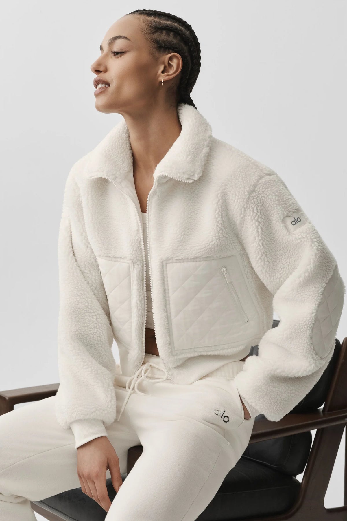 Alo Sherpa Edge Bomber Jacket