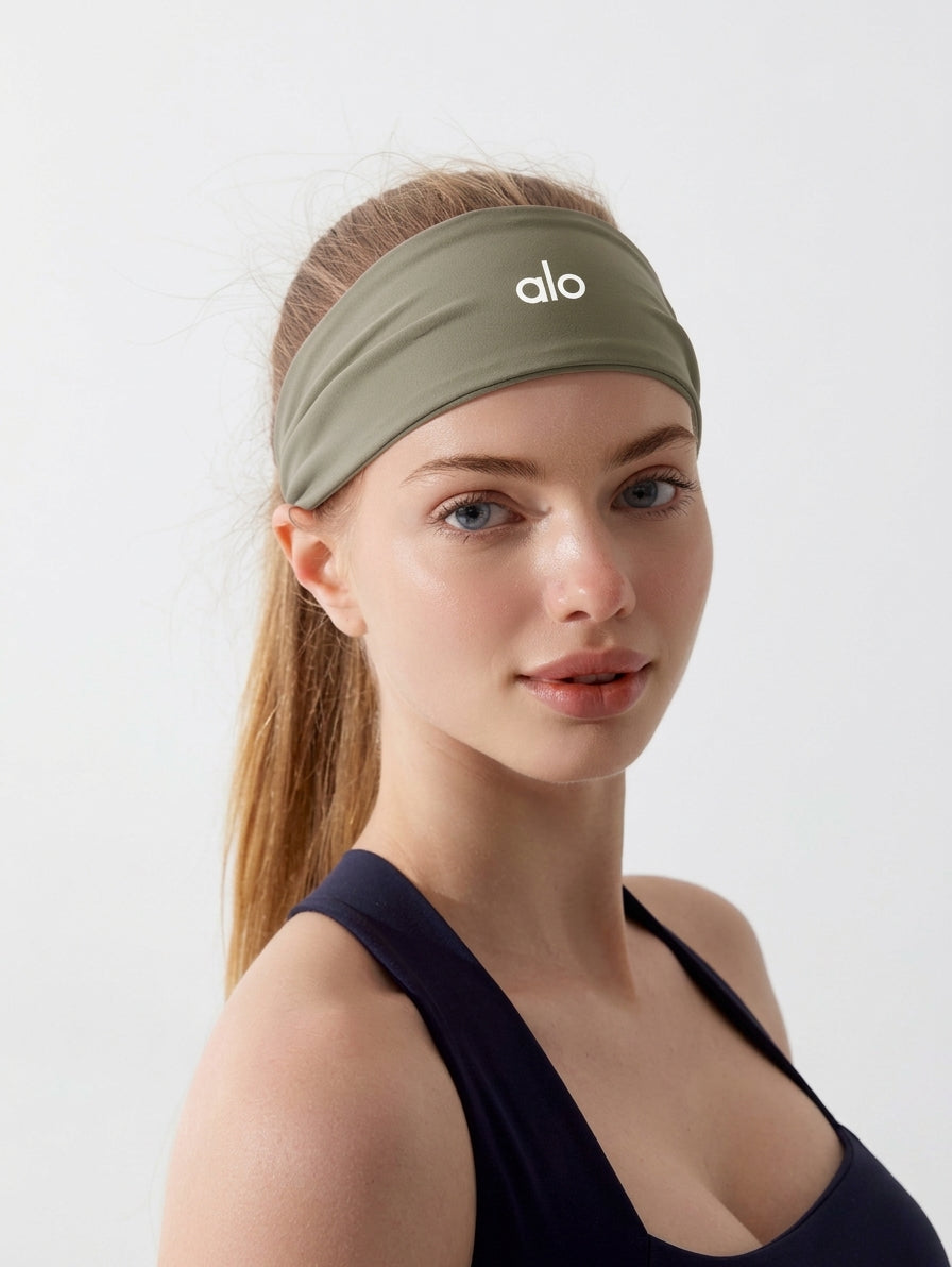 Breites Alo Yoga Sport-Stirnband