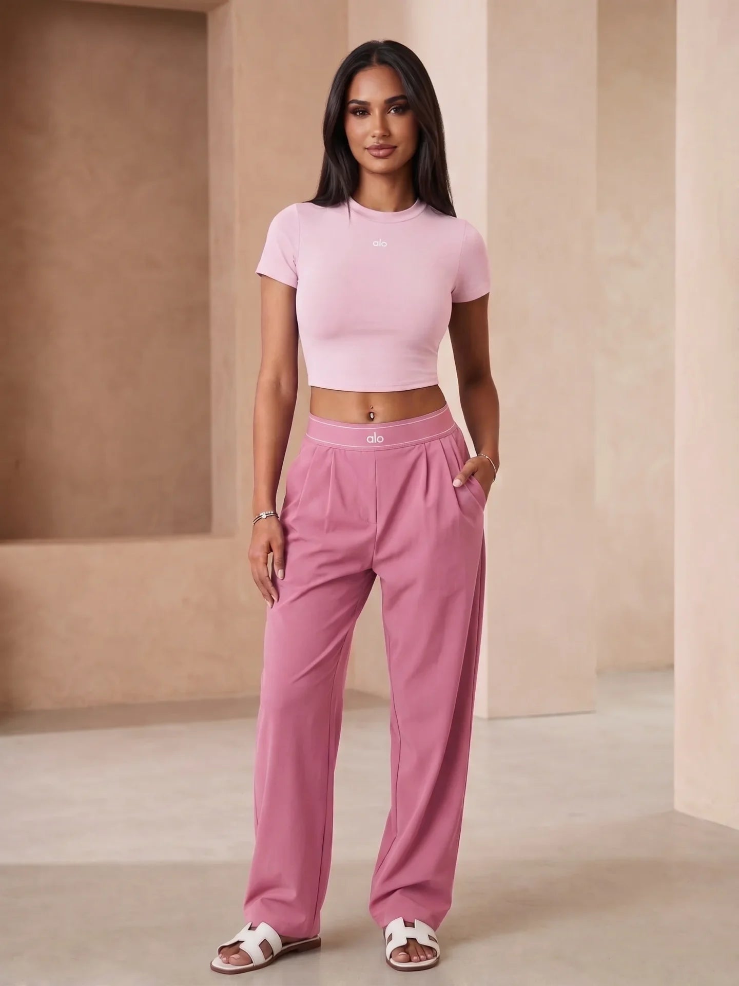 Alo Yoga Classic Pants - Pink - S
