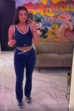 Ensemble 2 pièces noir Collection v-waist - Nuluyafit