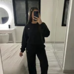 Ensemble noir pull et pantalon - Collection Signature Nuluyafit