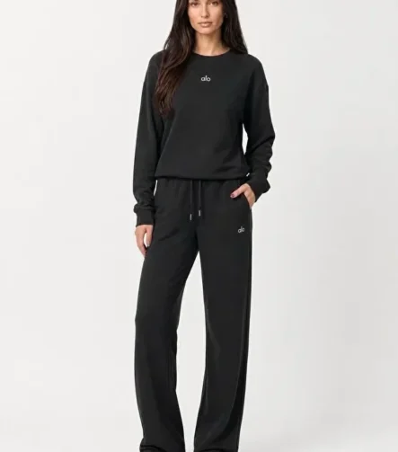 Ensemble noir pull et pantalon - Collection Signature Nuluyafit
