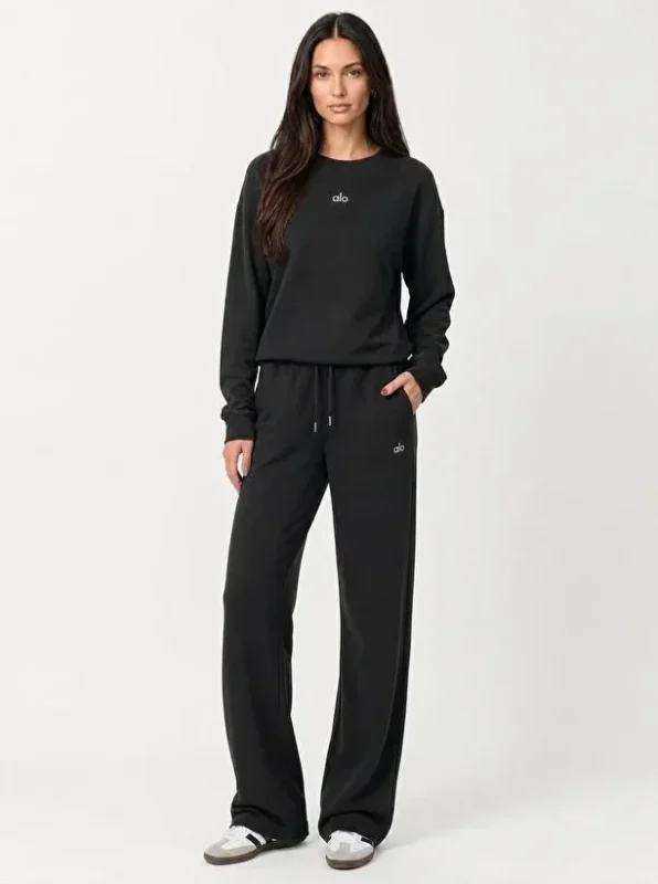 Ensemble noir pull et pantalon - Collection Signature Nuluyafit