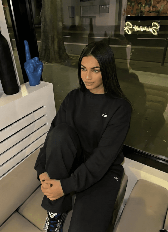 Ensemble noir pull et pantalon - Collection Signature Nuluyafit