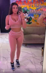 Ensemble 2 pièces rose poudré Collection Linear - Nuluyafit