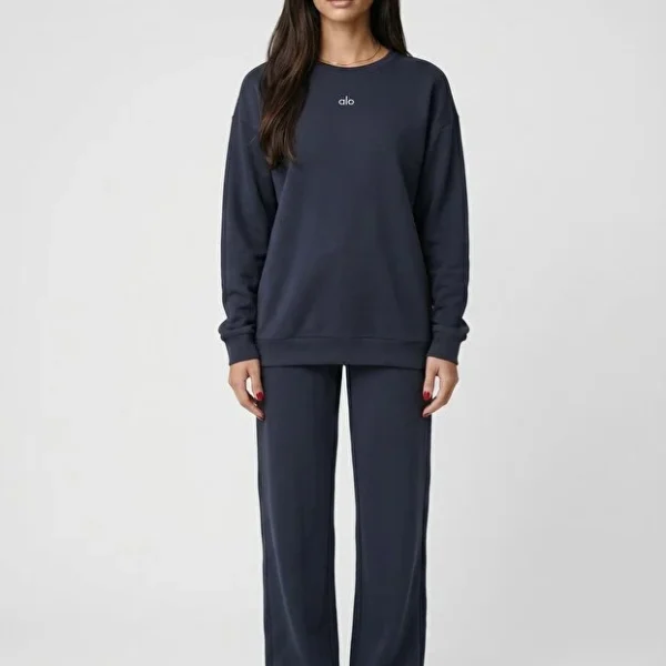Ensemble noir pull et pantalon - Collection Signature Nuluyafit