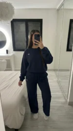 Ensemble noir pull et pantalon - Collection Signature Nuluyafit