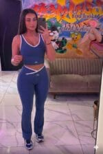 Ensemble 2 pièces noir Collection v-waist - Nuluyafit