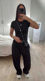 tshirt haut alo yoga noir