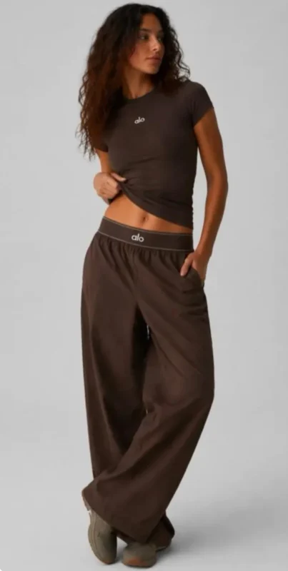 pantalon classique alo yoga brown